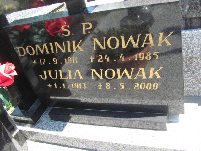 Julia Nowak 1913 Bielsko-Biała Lipnik - Grobonet - Wyszukiwarka osób pochowanych